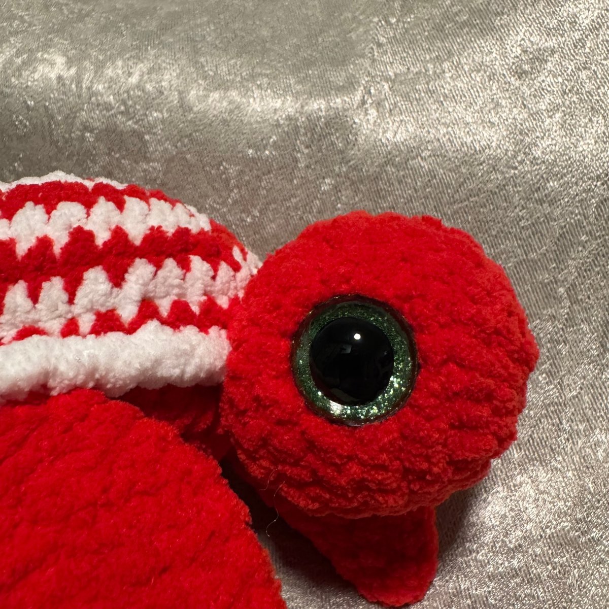 Mint patterned plush turtle - Happily Handmade by Ashley