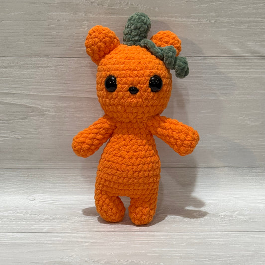 Pumpkin bear plush