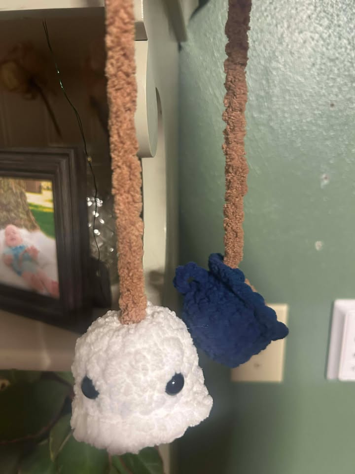 Ghost and coffee cup hanger - Happily Handmade by Ashley