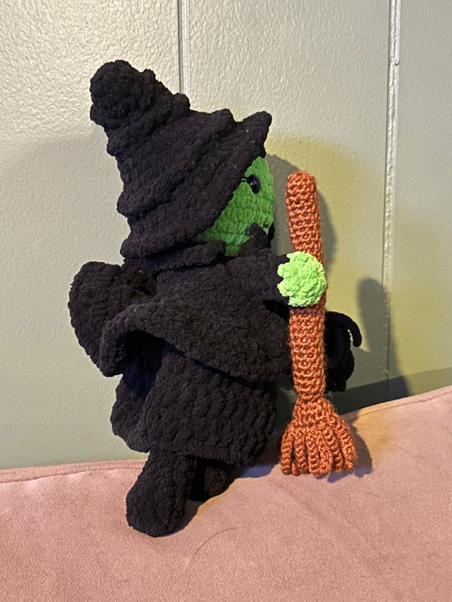 Green witch with black dress - Happily Handmade by Ashley