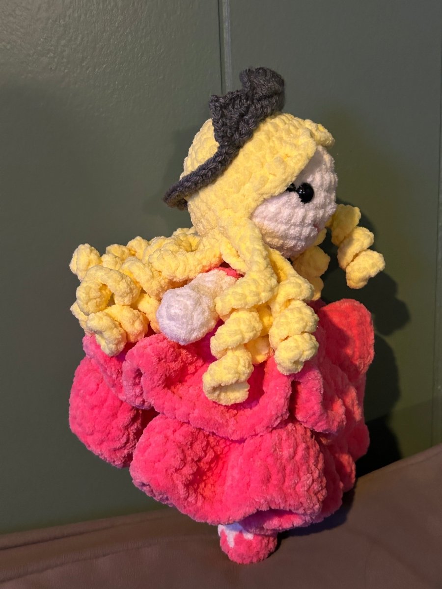 Princess with pink dress - Happily Handmade by Ashley