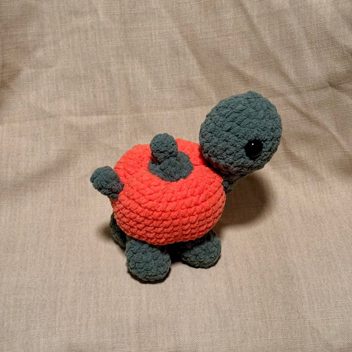 Pumpkin turtle plush - Happily Handmade by Ashley