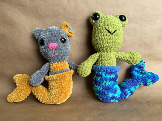 Stuffed mermaid friends - Happily Handmade by Ashley